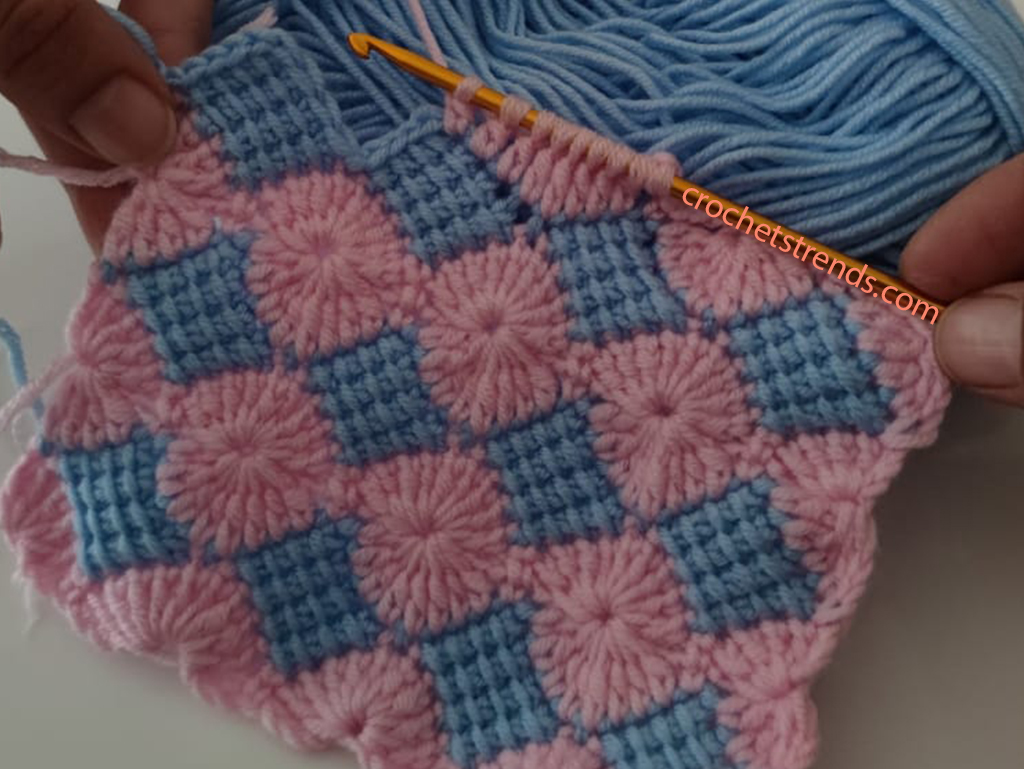 Step-by-Step Tunisian Crochet Baby Blanket Tutorial