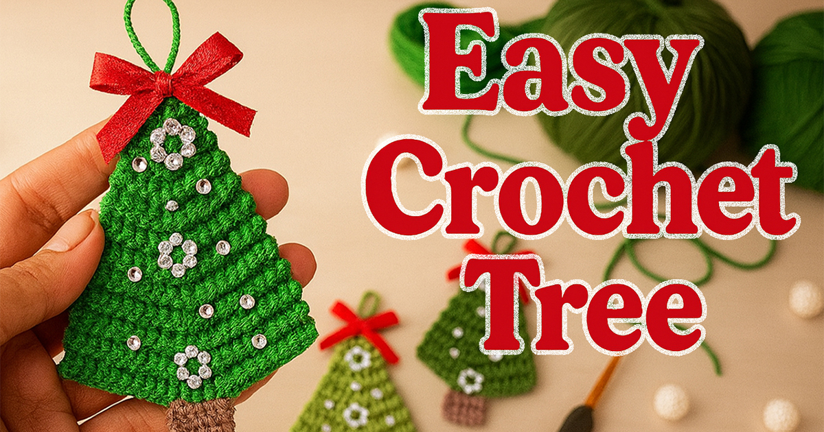 Easy Crochet Christmas Tree – Quick Handmade Holiday Décor